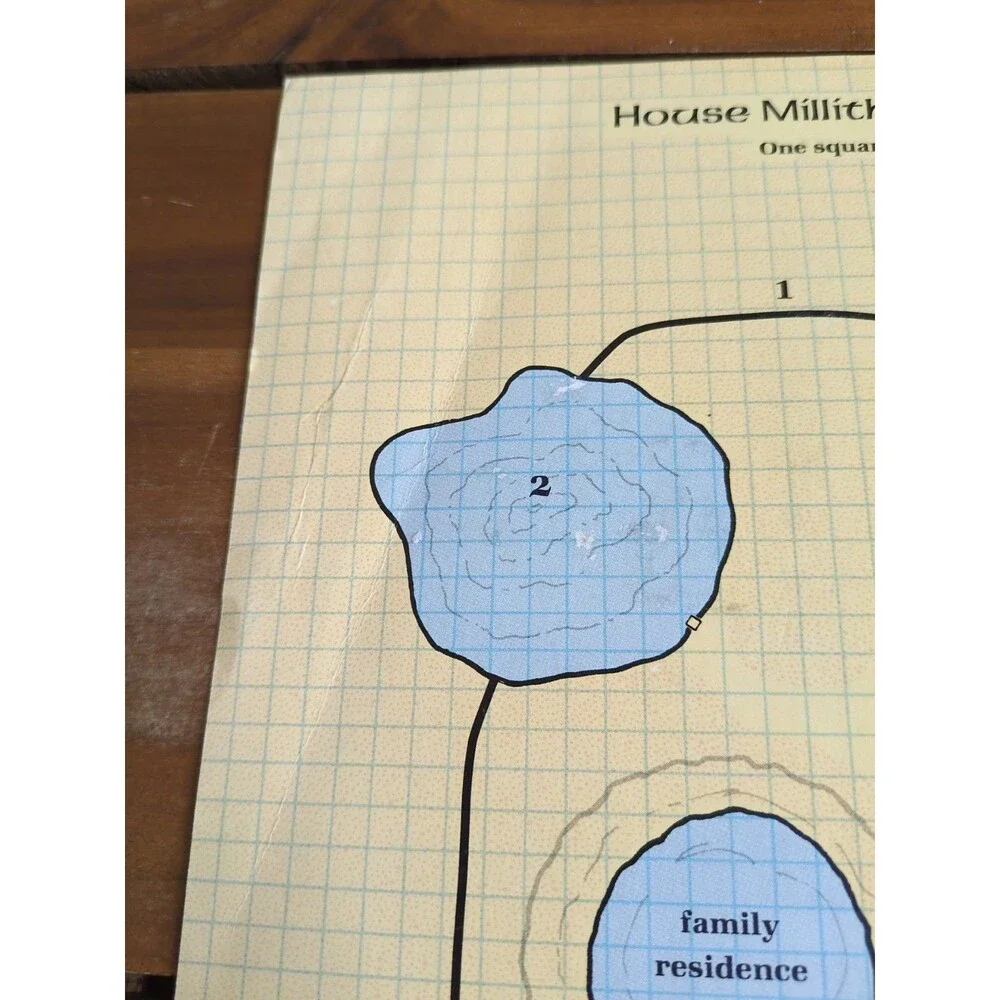 TSR 1992 House Millithor Dwelling Dwelling Battle Maze Sheet